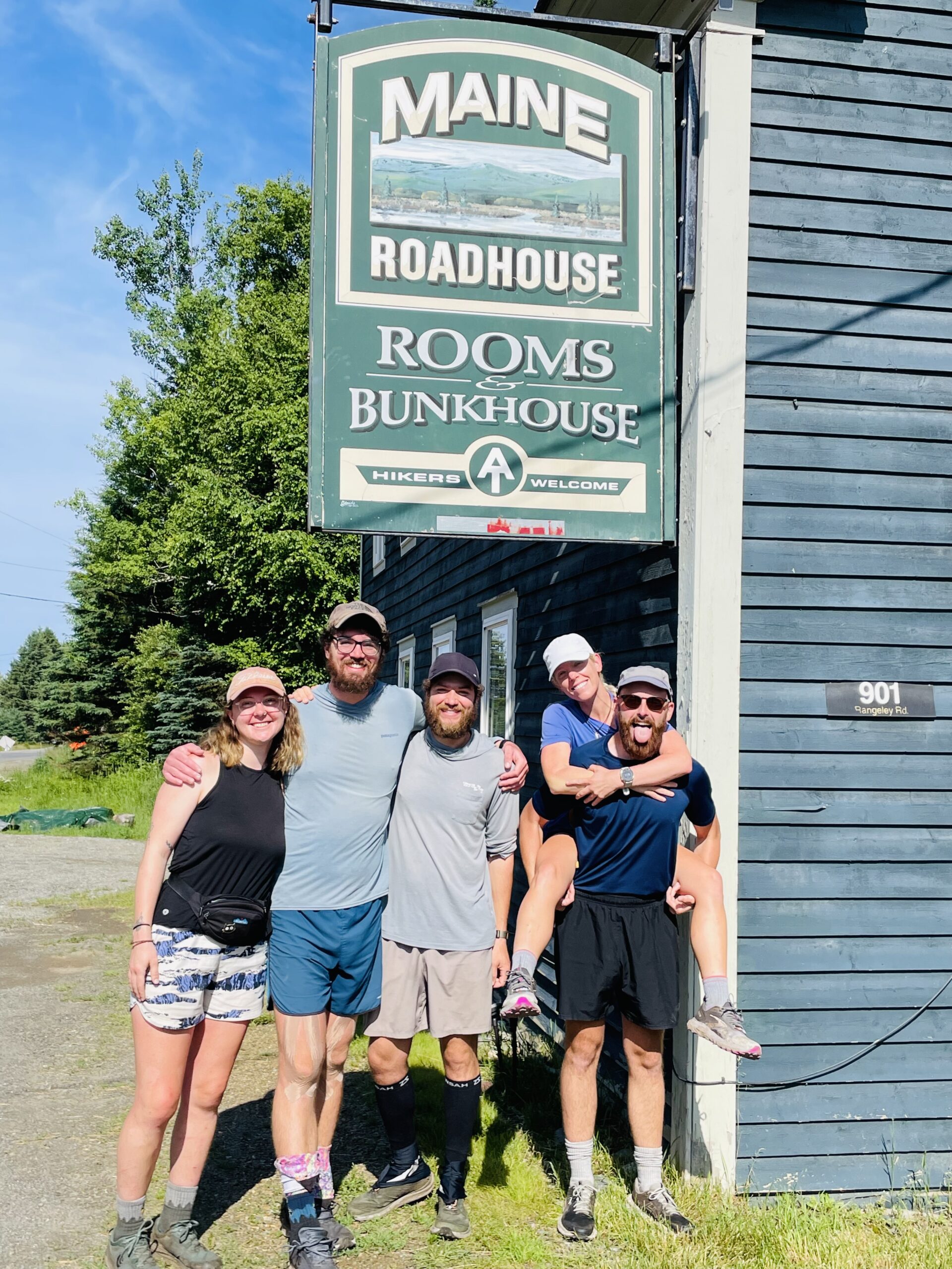 Appalachian Trail hikers at The Maine Roadhouse